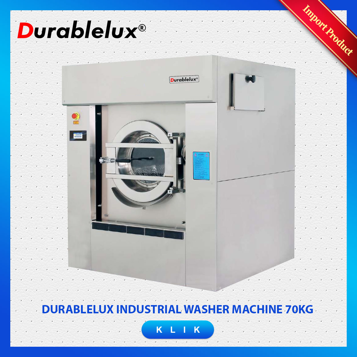 Durablelux Industrial Washer Machine 70kg